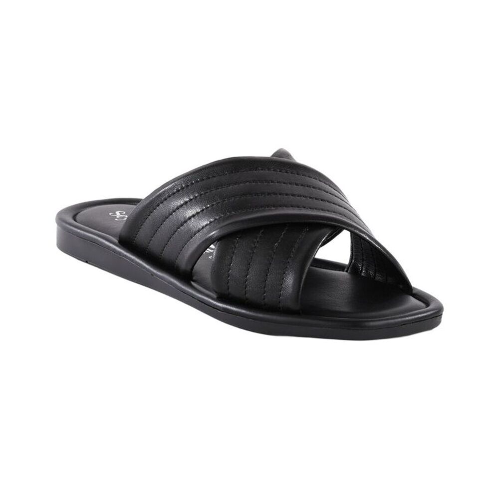 Seychelles Courage Leather Slide, Black